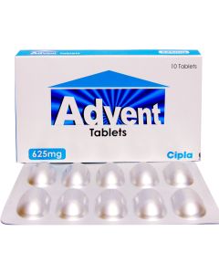ADVENT 625MG TAB 10S