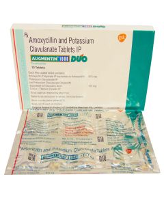 AUGMENTIN DUO 1000MG TAB 10'S