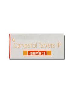 CARDIVAS 25MG TAB 10S