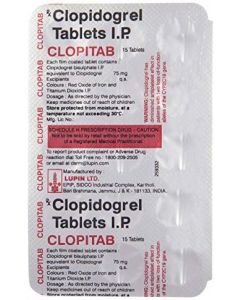 CLOPITAB 75MG TAB 15S