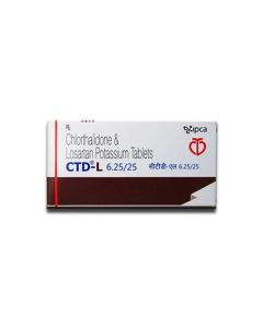 CTD L 6.25/25 MG TAB 10'S