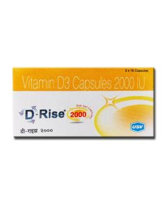 D-RISE 2000IU CAP 10'S