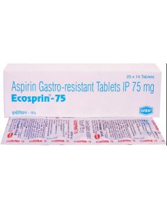 ECOSPRIN 75MG TAB 14S