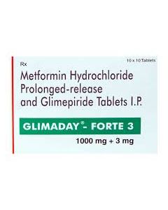 GLIMADAY FORTE 3MG TAB 10