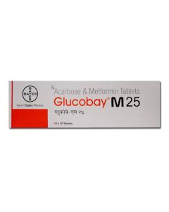 GLUCOBAY 25MG TAB 10S