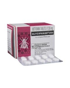 GLYCIPHAGE 250MG TAB 10S