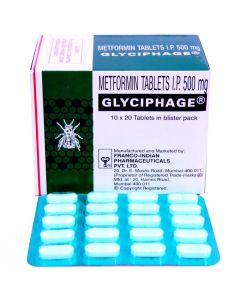 GLYCIPHAGE 500MG TAB 20S