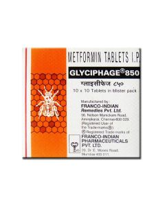 GLYCIPHAGE 850MG TAB 10S