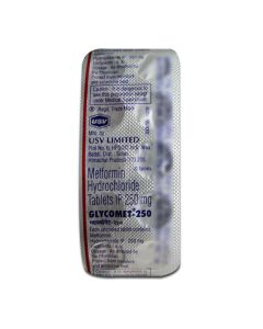 GLYCOMET 250MG TAB 10S
