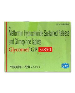 GLYCOMET GP 3/850MG TAB 10'S