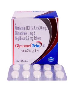 GLYCOMET TRIO 1MG TAB 10'S