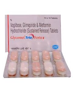 GLYCOMET TRIO FORTE 2MG TAB 10'S