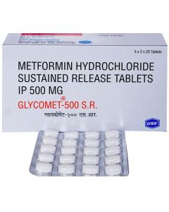 GLYCOMET SR 500MG TAB 20'S