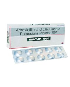 INDCLAV 1000 MG TAB 10S
