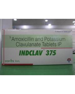 INDCLAV 375MG TAB 10'S