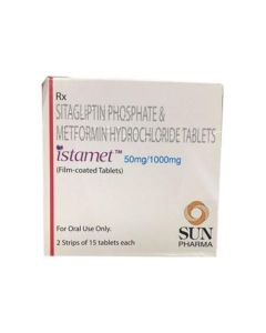 ISTAMET 50/1000MG TAB 15'
