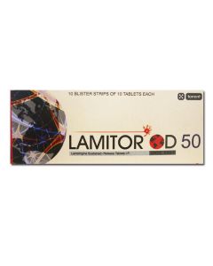 LAMITOR OD 50MG TAB 10S