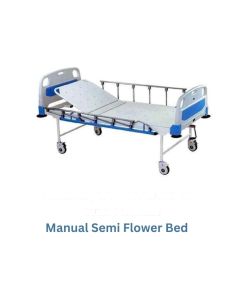 MANUAL SEMI FOWLER BED WITH MATTRESS