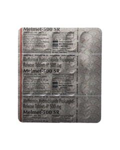 MELMET SR 500MG TAB 20S