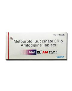 MET XL AM 25/2.5MG TAB 20'S