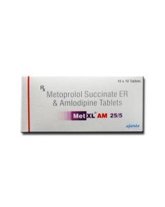 MET XL AM 25/5 MG TAB 20'S