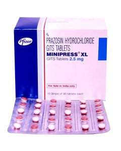 MINIPRESS XL 2.5MG TAB 30'S