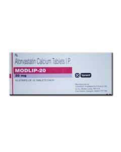 MODLIP 20MG TAB 15S