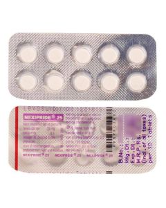 NEXIPRIDE 25MG TAB 10S