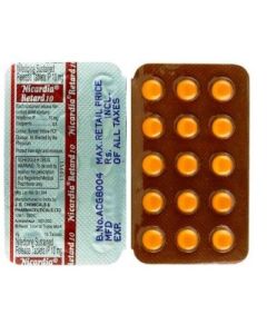NICARDIA RETARD 10MG TAB 15S