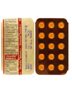 NICARDIA RETARD 20MG TAB 15S