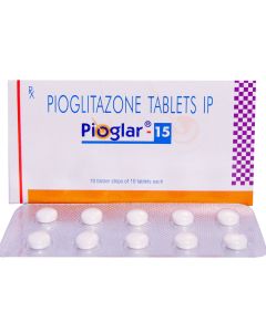 PIOGLAR 15MG TAB 10S