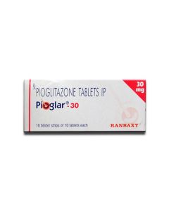 PIOGLAR 30MG TAB 10S