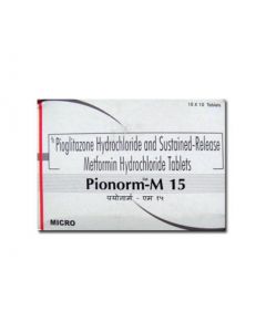 PIONORM M 15MG TAB 10S