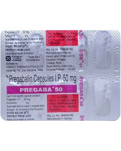 PREGABA 50MG CAP 10'S
