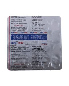 SAZO 1000MG TAB 15S