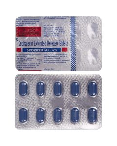 SPORIDEX AF 375MG TAB 10S