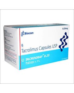 TACROGRAF 0.25MG CAP 10S