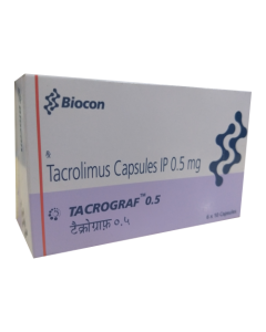 TACROGRAF 0.5MG CAP 10S