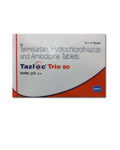 TAZLOC TRIO 80MG TAB 10'S