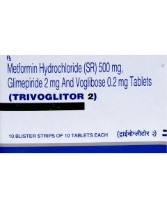 Trivoglitor 2 Tablet SR 10's