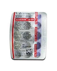 VOVERAN 50MG GE TAB 15S