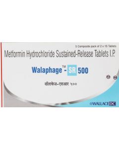 WALAPHAGE SR 500MG TAB  15S