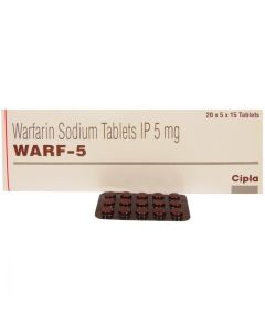 WARF 5MG TAB 30'S