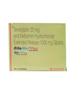 ZITA-MET PLUS 20MG/500MG TAB 15'S